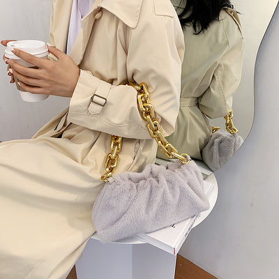Bolso de Cadena Plisado Estilo Coreano con Textura Acolchada - Image 9