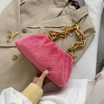 Bolso de Cadena Plisado Estilo Coreano con Textura Acolchada - Image 4