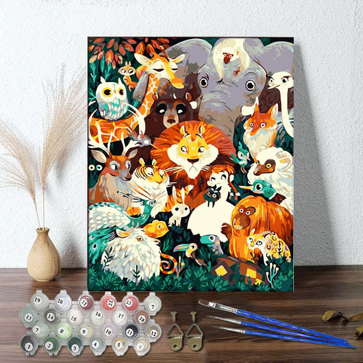 Cuadro de Pintura Digital Óleo para Decoración Sala de Estar