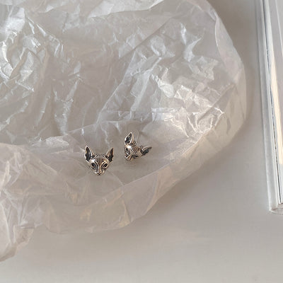 Aretes Esfinge Plata 925 Estilo Frío Vintage - Image 7