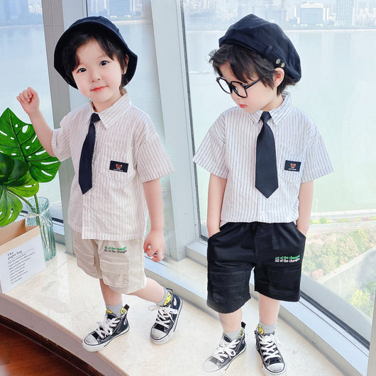 Conjunto de Dos Piezas en Algodón para Niños - Ropa Deportiva Moderna