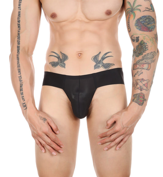 Calzoncillos de Seda de Hielo para Hombre de Una Pieza, Transpirables y de Color Sólido