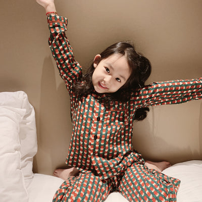 Conjuntos de Algodón Estampados Retro para Niños y Niñas - Image 5