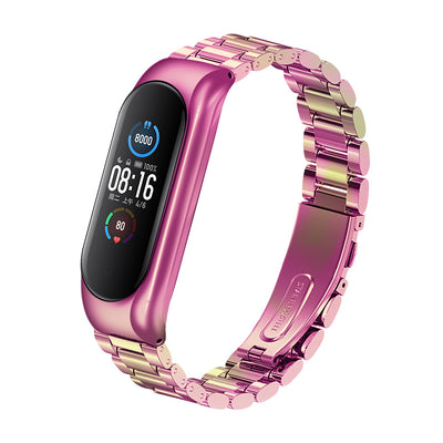 Pulsera de Metal con Tres Cuentas Sólidas - Image 24