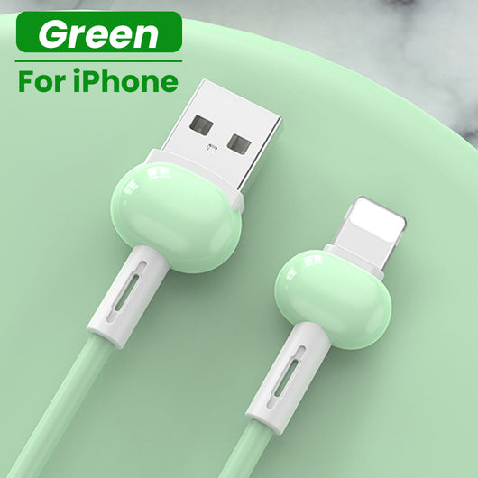 Cable de Carga Rápida USB-C Silicona Líquida Compatible con iPhone y Android
