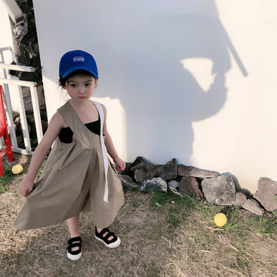 Conjunto Infantil Coreano de Dos Piezas: Blusa Holgada con Pantalón Ancho - Image 3