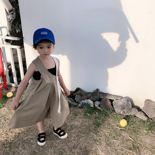 Conjunto Infantil Coreano de Dos Piezas: Blusa Holgada con Pantalón Ancho - Image 3