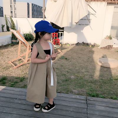 Conjunto Infantil Coreano de Dos Piezas: Blusa Holgada con Pantalón Ancho - Image 4