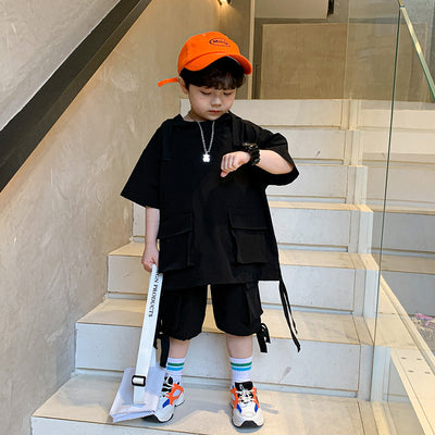 Traje Formal Infantil de Verano - Conjunto Chaqueta y Pantalones Cortos Estilo Coreano - Image 10