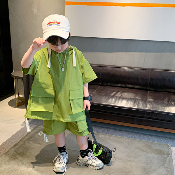 Traje Formal Infantil de Verano - Conjunto Chaqueta y Pantalones Cortos Estilo Coreano - Image 3