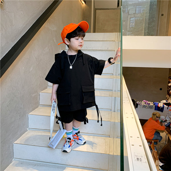 Traje Formal Infantil de Verano - Conjunto Chaqueta y Pantalones Cortos Estilo Coreano