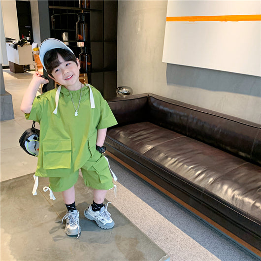 Traje Formal Infantil de Verano - Conjunto Chaqueta y Pantalones Cortos Estilo Coreano - Image 4