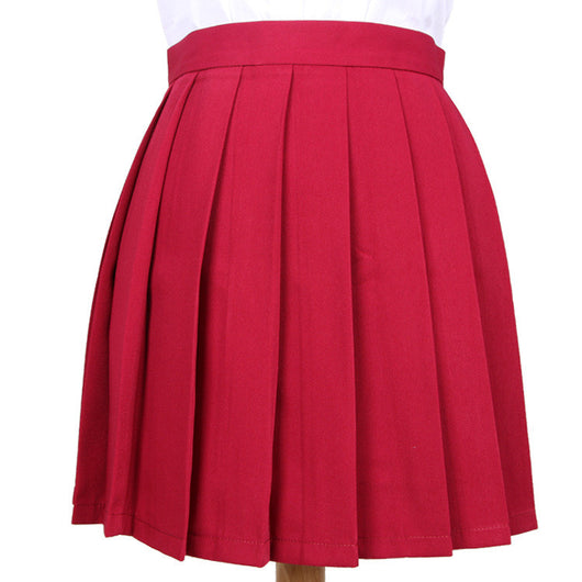 Falda Plisada Macaron de Color Liso - Image 19