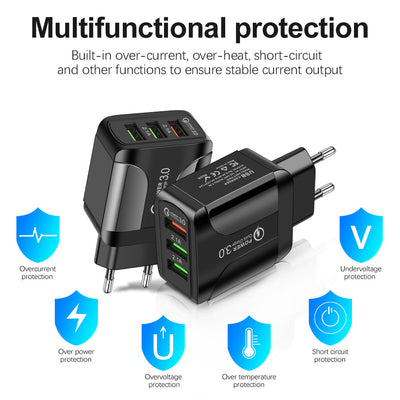 Cargador Rápido Multiconector 3USB - Universal para Viajes - Image 12