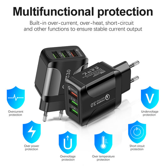 Cargador Rápido Multiconector 3USB - Universal para Viajes - Image 12