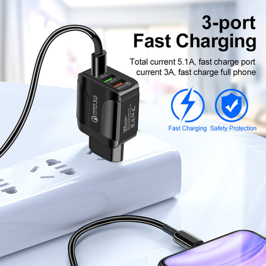 Cargador Rápido Multiconector 3USB - Universal para Viajes - Image 14