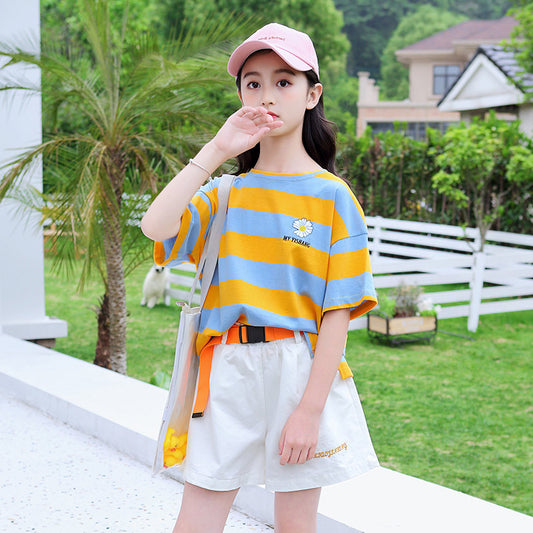 Conjunto de Verano para Niños y Niñas - Playera y Shorts de Algodón
