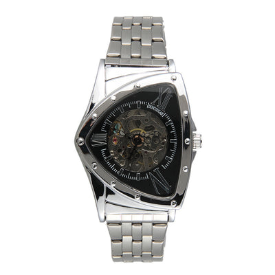Reloj Mecánico Automático Triángulo Hueco con Correa de Acero Inoxidable - Image 14