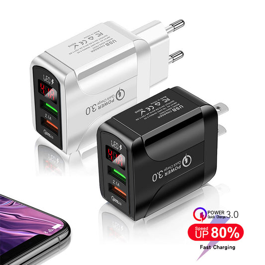 Cargador Rápido Universal para Europa y América