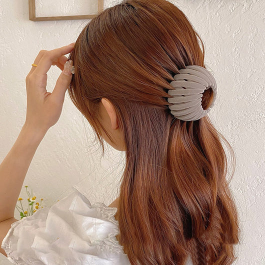 Sujetador de Cola de Caballo Hueco con Espiral Ajustable - Accesorio de Moda - Image 15
