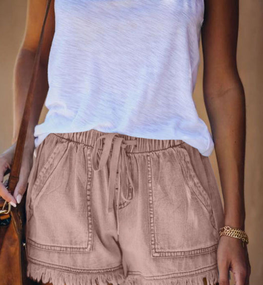 Shorts de Mezclilla Casual para Mujer - Cintura Alta con Bolsillos - Image 7