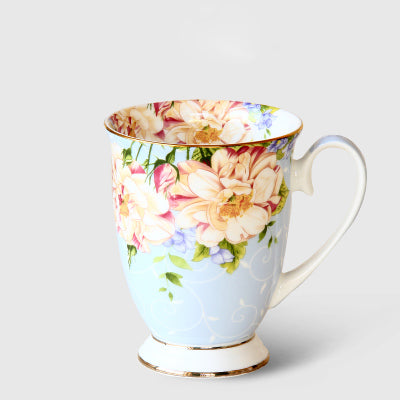 Taza de Cerámica Bone China Gran Capacidad con Tapa - Desayuno y Café - Image 3