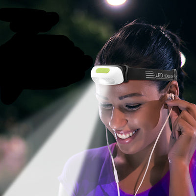 Linterna Frontal LED Recargable USB para Correr y Pesca Nocturna - Image 7