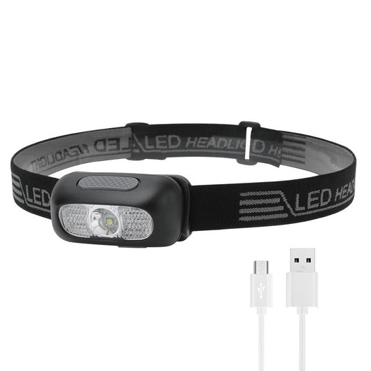 Linterna Frontal LED Recargable USB para Correr y Pesca Nocturna - Image 8