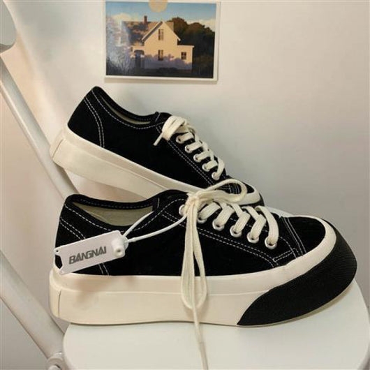 Zapatillas de Lona Versátiles Diseño Minimalista - Calzado Neutral - Image 9