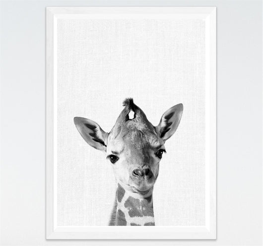 Cuadros Modernos Blanco y Negro Animales Pequeños para Habitación Infantil - Image 15