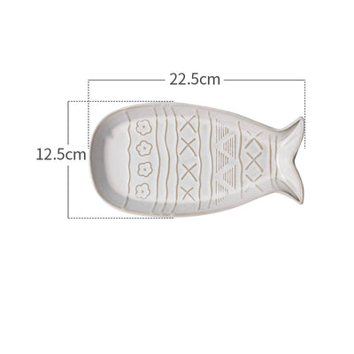 Tazón de Cerámica Gato Blanco Retro con Relieve Decorativo - Image 2