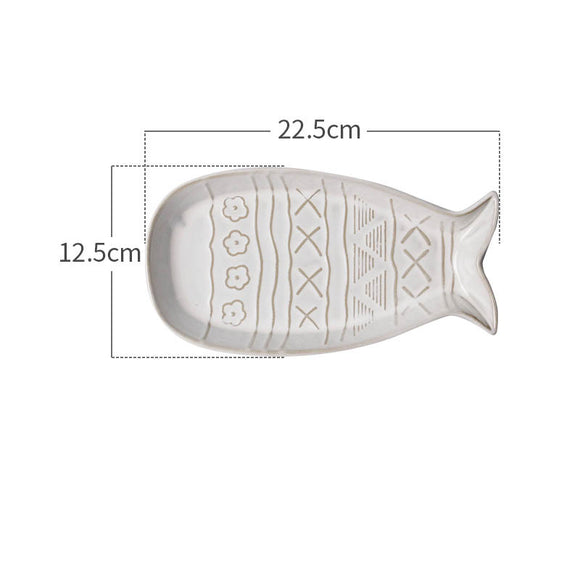 Tazón de Cerámica Gato Blanco Retro con Relieve Decorativo