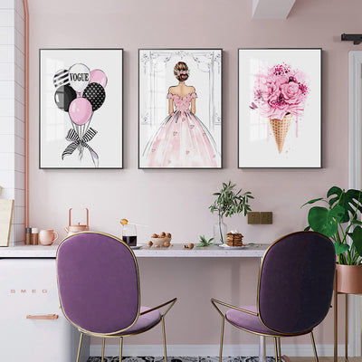 Cuadro Decorativo Flores Acuarela - Ramo de Globos para Sala y Eventos - Image 4