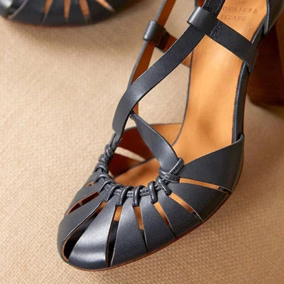 Sandalias de Tacón Grueso con Hebilla - Estilo Verano para Mujer - Image 2