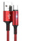 Explosive Apple Data Cable For IPhone12 Android Rojo 0.25mapple