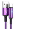 Explosive Apple Data Cable For IPhone12 Android Morado 0.25mapple