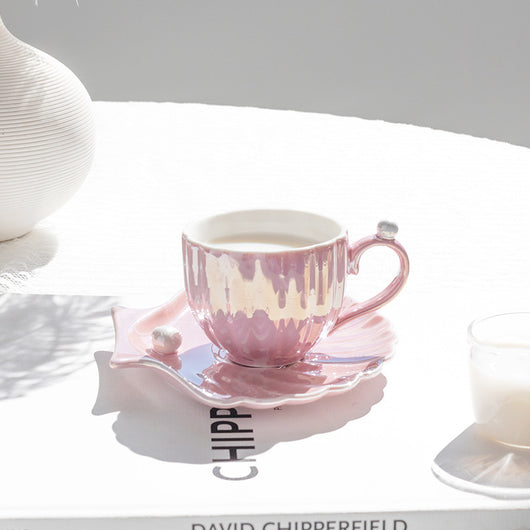 Taza de Café Japonesa Pearl Shell - Diseño Elegante Franc - Image 11