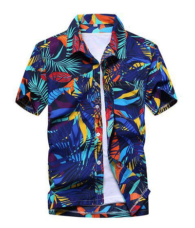 Camisa de Playa Manga Corta para Hombre - Comodidad de Verano - Image 3