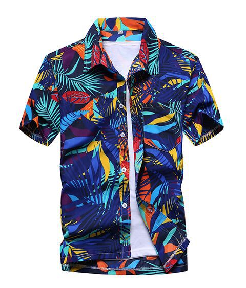 Camisa de Playa Manga Corta para Hombre - Comodidad de Verano - Image 3