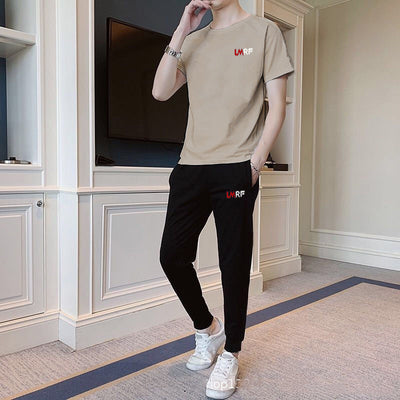 Conjunto Deportivo Casual para Hombre - Camiseta y Pantalón de Manga Corta - Image 18