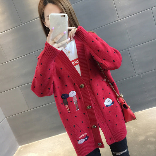 Cardigan Suelto de Punto para Mujer - Abrigo Versátil Primavera Otoño - Image 2