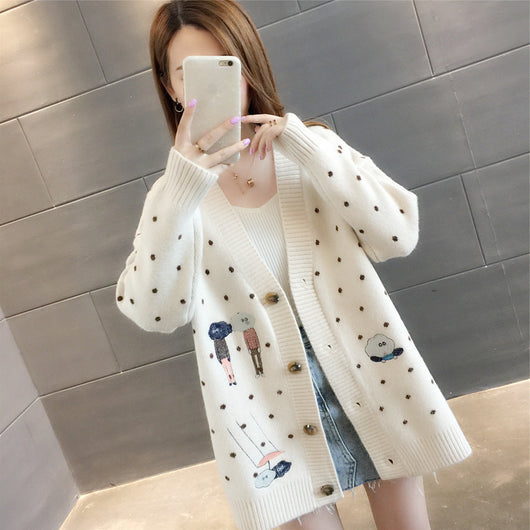 Cardigan Suelto de Punto para Mujer - Abrigo Versátil Primavera Otoño - Image 4