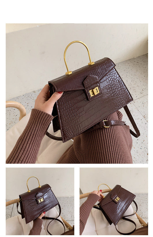 Bolso Bandolera Cuadrado Otoño Invierno - Diseño Asimétrico Trendy - Image 7