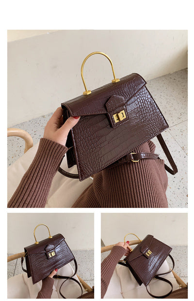 Bolso Bandolera Cuadrado Otoño Invierno - Diseño Asimétrico Trendy - Image 5