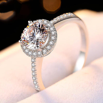 Anillo de Diamante Moissanita 1 Quilate con Micro-incrustaciones Europeas - Image 9