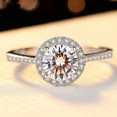 Anillo de Diamante Moissanita 1 Quilate con Micro-incrustaciones Europeas - Image 8