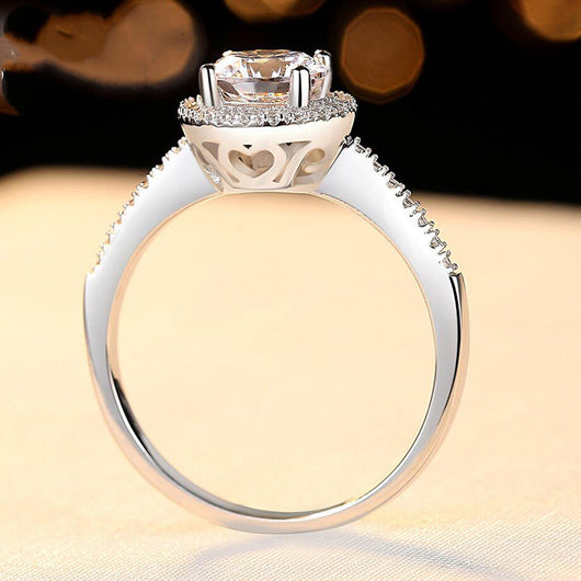 Anillo de Diamante Moissanita 1 Quilate con Micro-incrustaciones Europeas - Image 10