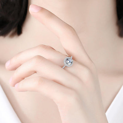 Anillo de Diamante Moissanita 1 Quilate con Micro-incrustaciones Europeas - Image 3