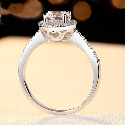 Anillo de Diamante Moissanita 1 Quilate con Micro-incrustaciones Europeas - Image 5