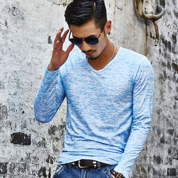 Camisa Casual de Manga Larga para Hombre